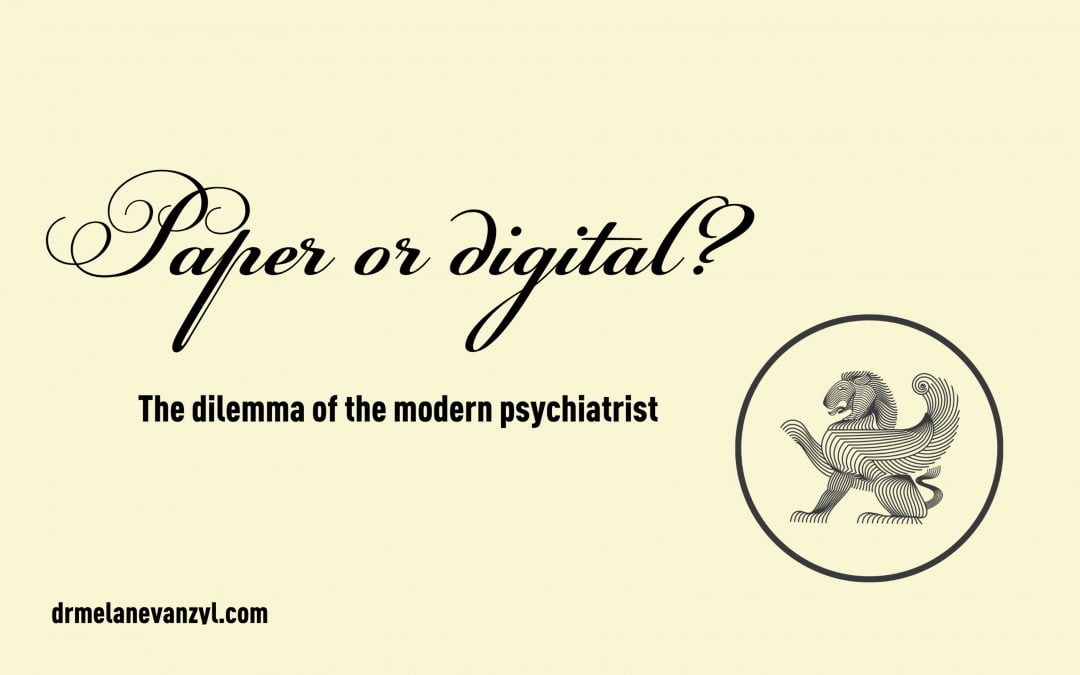 The Big Move From Paper to Digital – South African Psychiatry